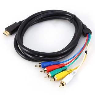 HDMI�D5RCA����ҕ�l������AVɫ���D�Q��1.5m���ҕ�����~���Sֱ�N