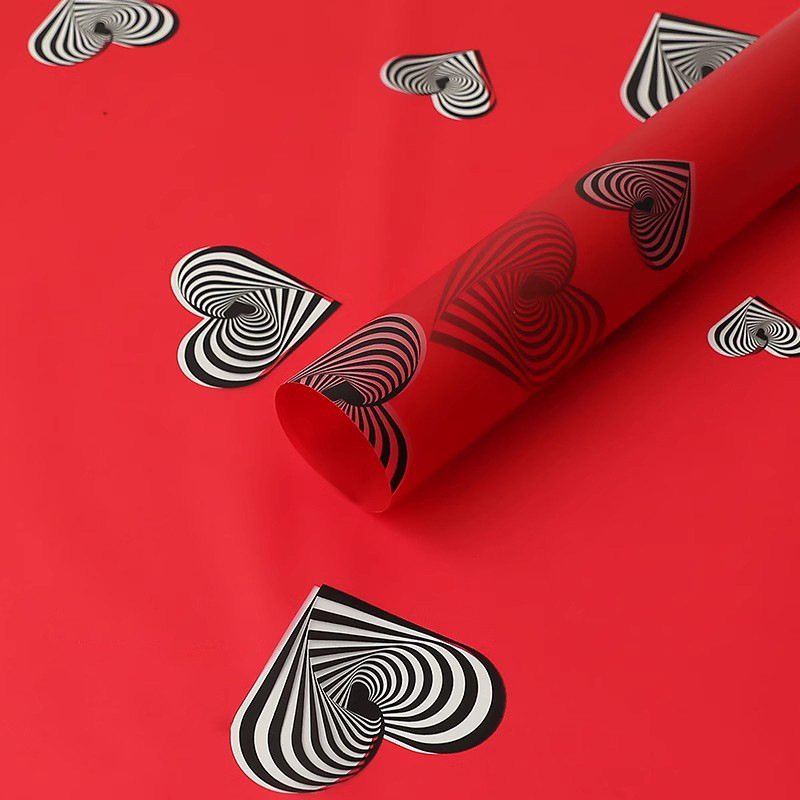 Huaxi Croatie amor papel de embalaje de flores de alta calidad papel de embalaje de flores diy impermeable florista papel de embalaje de flores