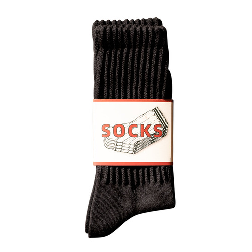Carefully selected socks, men's mid-calf socks, couple's Ami khaki American retro long-tube spring and autumn women's pile socks, thick-needle cotton socks