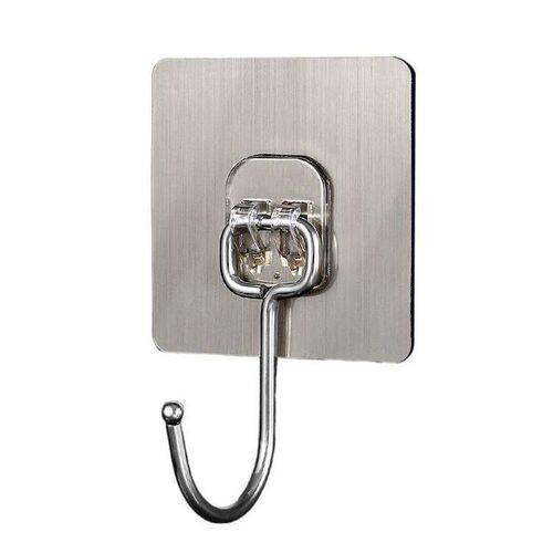 Factory wholesale strong invisible ribbed gold transparent large kitchen bathroom adhesive hooks creative no-drilling waterproof hooks