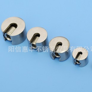 Stainless steel rigging wire rope connector straight slot Chuck building bracket connection wire rope accessories