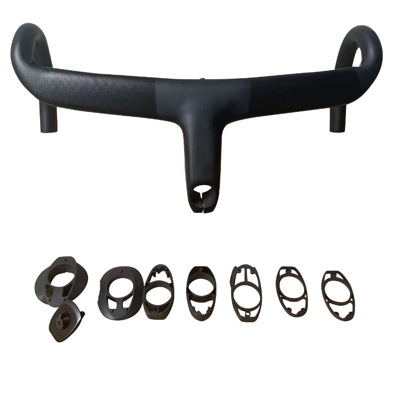 Sl8 Carbon Road Bike Aerodynamic Handlebar 380-440mm Integrated Wing Shape Curved Handlebar
