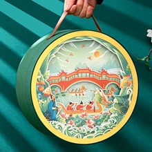 厂家专业承接礼品盒圆形盒手提礼盒中国风礼品盒茶叶盒粽子礼盒
