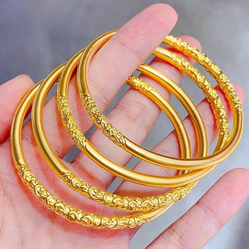 3n ancient bauhinia rolling grass pattern women's bracelet