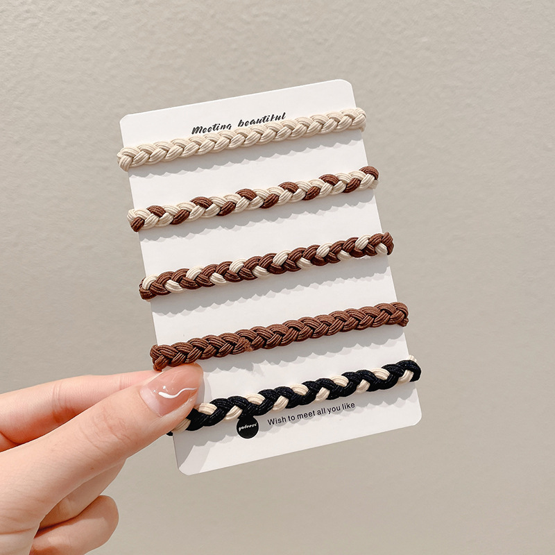 Liga de cabello 2025 – banda elástica de cuero duradero, alta gama, estilo sencillo y buena elasticidad