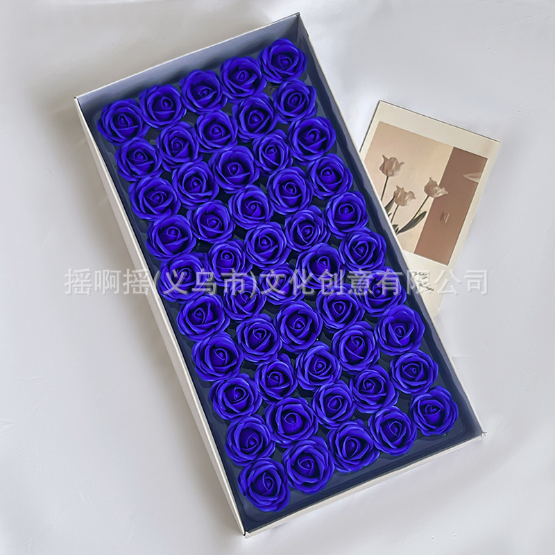 Venta directa de fábrica mini pulgares cabeza de flor diy productos semiacabados flor de jabón cabeza de rosa regalo de flor de jabón al por mayor