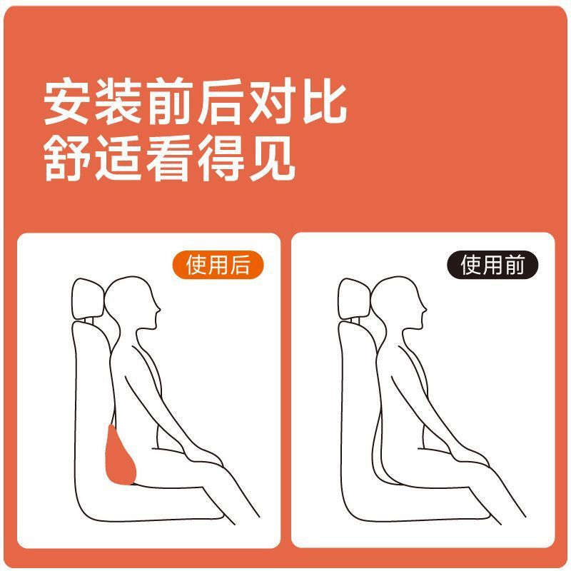 車の腰クッション、低反発小型腰クッション、尾骨車用クッション、腰サポート、シートサポート、ヘッドレスト、ネックサポート|undefined