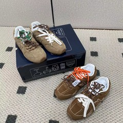 高版は対比を求めます。阿miu 530本革とベルベットのレジャー運動徳訓靴の女性阿甘靴
