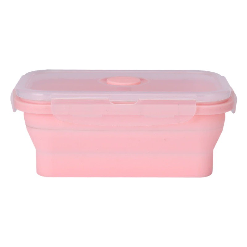 Производитель пищевой силиконовый складной ланч-бокс Микроволновая печь для кемпинга ланч-бокс коробка для хранения холодильника