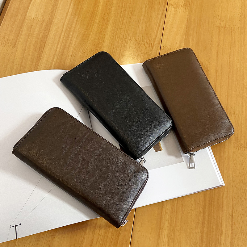 欧盛达2021男士新款钱包长款休闲男手包大容量拉链手拿包厂家|ms