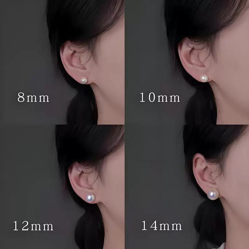 批发大珍珠耳钉女士小众设计简约气质日常百搭精致时尚轻奢高级感