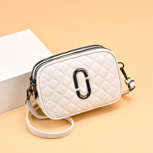 Crossbody bag women's bag  spring new style small fragrant fashion women's shoulder bag three-layer practical soft leather small square bag