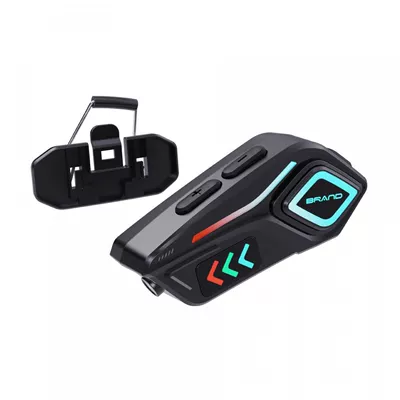 Motorcycle Helmet Headset: Built-In Flashlight, Hifi Ambient Lighting