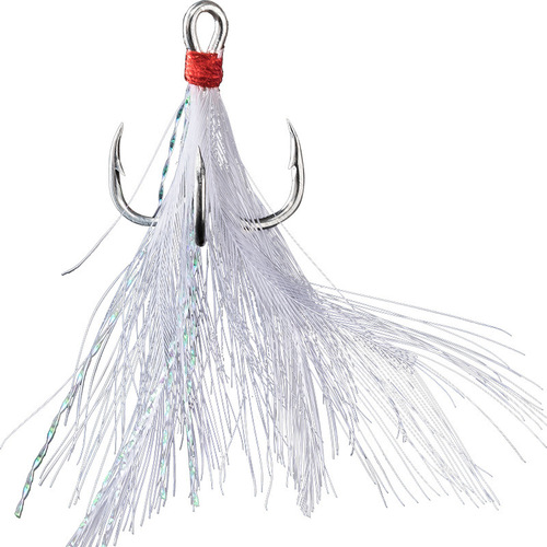 Lure Blood Tank Volume 3, Hook Anchor Hook Feather Hook 3x Enhanced Carbon Steel Blood Tank Hook Point Tin Color Fishing Hook