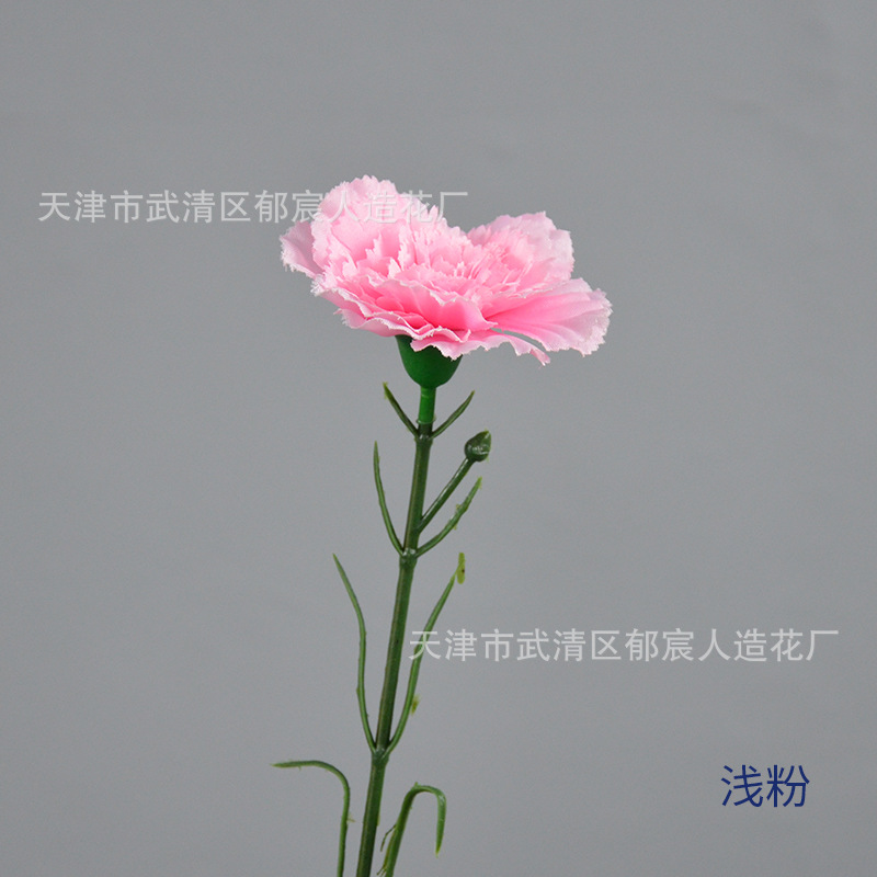 Clavel única flor artificial Día DE LA Madre ramo cesta de flores arreglo de flores centro comercial ambiente de vacaciones modelado diseño