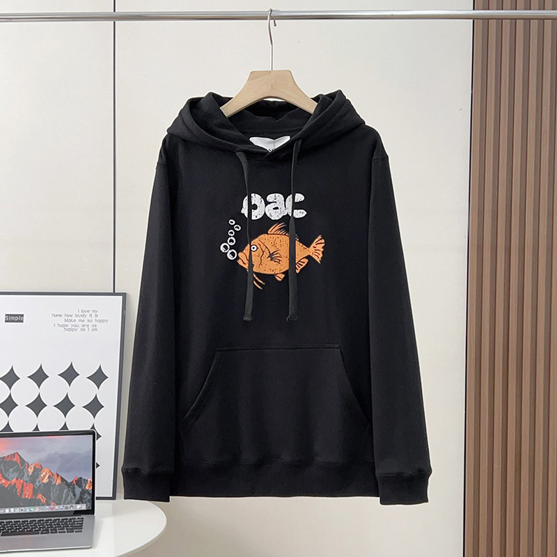 Ch Koujia Bubble Fish Hoodie 2025 Autumn/Winter New Versatile Loose Casual Couple Sweatshirt for Men and Women