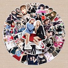 50张blackpink涂鸦贴纸个性韩国女团明星DIY滑板行李箱贴纸防水