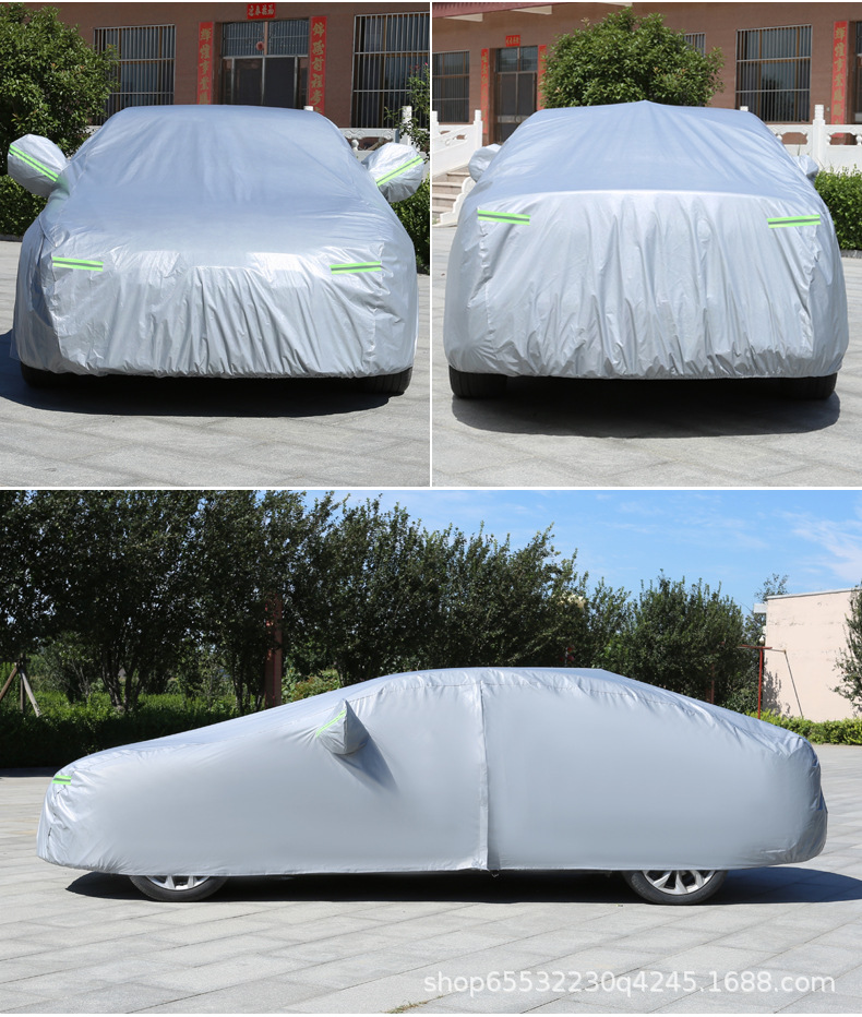 210D Oxford Cloth Car Cover with Fleece Lining, Thickened, Rainproof, Snowproof, Frostproof, Sunproof, Full Car Cover, in Stock