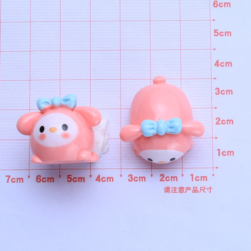 Mentir pequeño animal superficie brillante Nueva joyería de DIY refrigerador etiqueta engomada de la taza de agua accesorios de resina de material de joyería