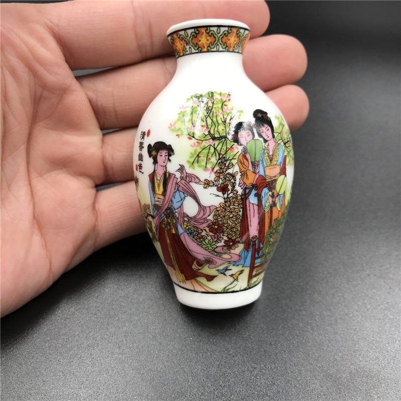 中国風陶磁器青花磁器花瓶冷蔵庫に記念品を貼った家庭装飾品ビジネスは老外ギフト磁石大を送る|undefined
