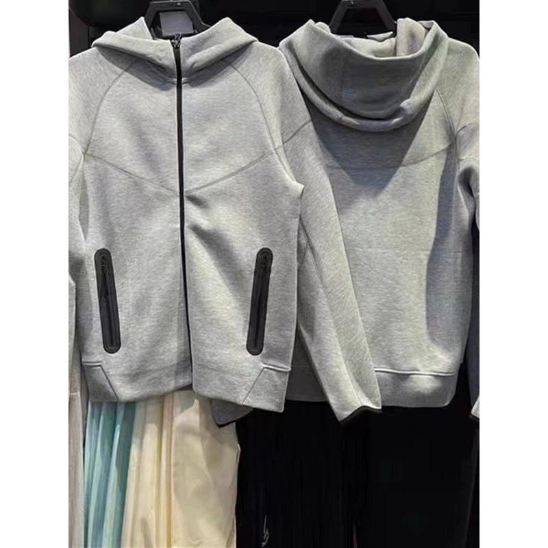 2024 весна и осень двухцветная спортивная двухцветная спортивная двусторонняя застежка-молния мужская куртка с капюшоном 922