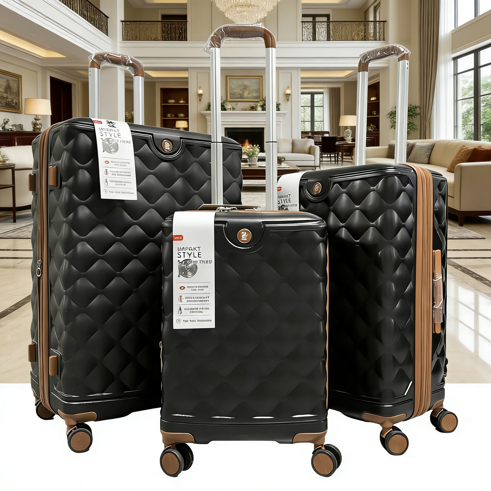 Fábrica de origen 20 / 24 / 28 pulgadas maleta silenciosa rueda universal empujar y tirar con cremallera a prueba de explosiones