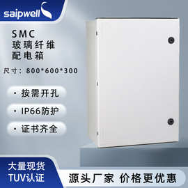 斯普威尔SMC玻璃纤维配电箱户外IP66基业箱TUV抗压10K电源配电柜