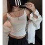 女士螺纹打底新款背心