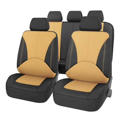 Universal seat cover – and dustproof - black-mixed-with-rice-five-seater-9-piece-set