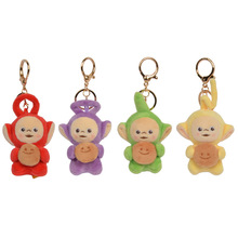 卡通动漫天线宝宝抱吐司捏捏乐毛绒挂件钥匙扣可爱玩偶挂饰礼物