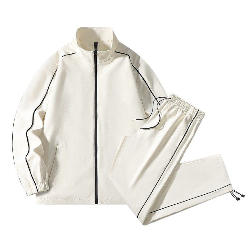 Trajes deportivos de otoño 2025, primavera y otoño, nuevos moda casuales para hombres, moda universal, chaqueta de pareja.