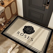 轻奢小香风高级地垫入户门垫防滑可擦免洗可裁剪门口进门地毯脚垫