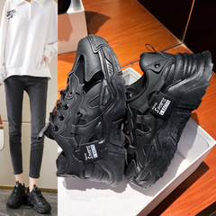 2023 Spring New Thick Sole Dad's Shoes for Women Korean Style Versatile Sports Shoes for Women Students Ins Trendy Casual Shoes for Women K-9