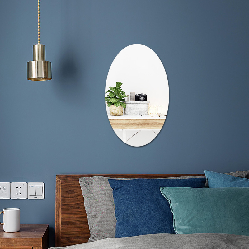 Cross-Border Irregular Creative Acrylic Rectangular Oval Soft Mirror for Living Room Tile Bedroom Bathroom Decoration Cross-Border Irregular Creative Acrylic Rectangular Oval Soft Mirror for Living Room Tile Bedroom Bathroom Decoration