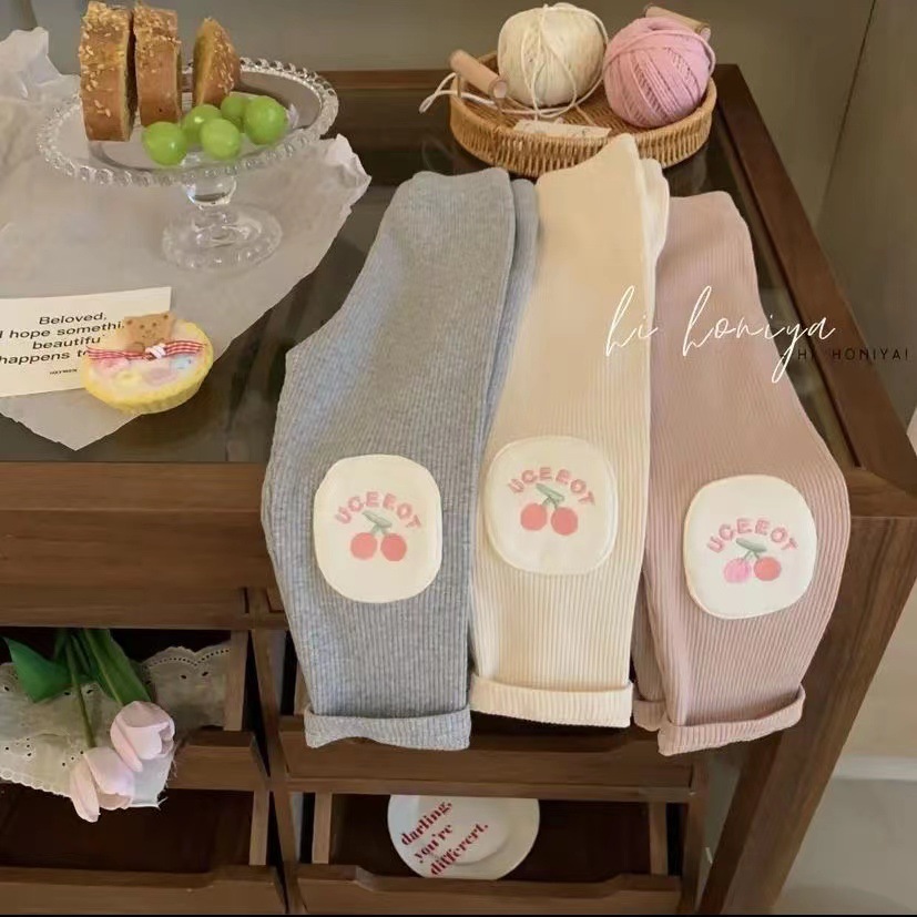 Princess-style Leggings for Girls - New Trendy Pants for Baby Girls with Sweet Style, Cute Applique, Wearable Autumn Pants