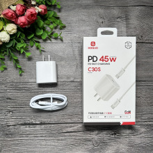 红果 C30S 手机充电器双c套装 pd 30W 氮化镓充电器 适用15-17
