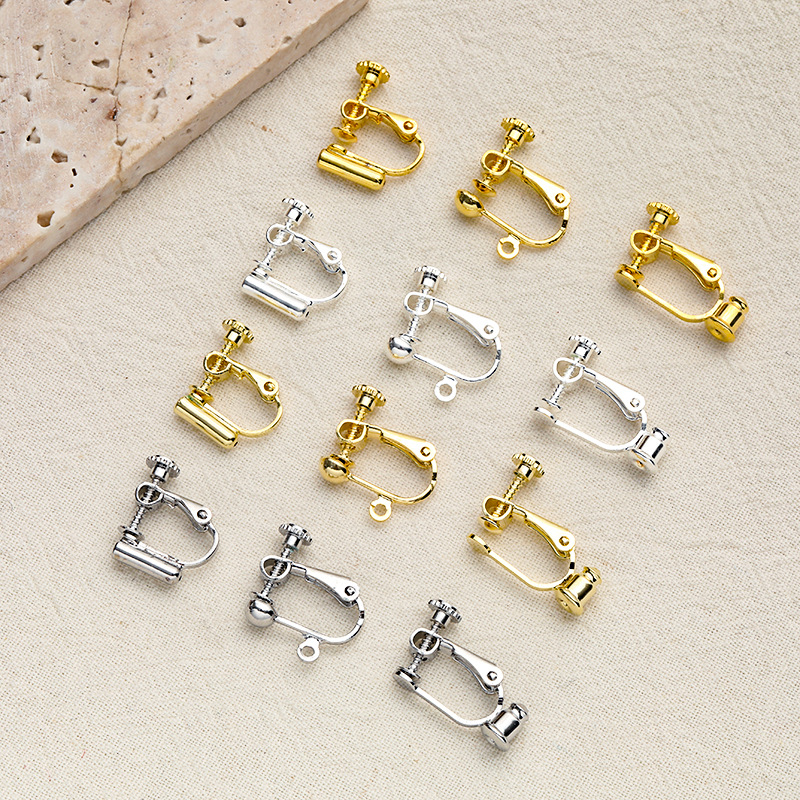 Golden silicone ear clips