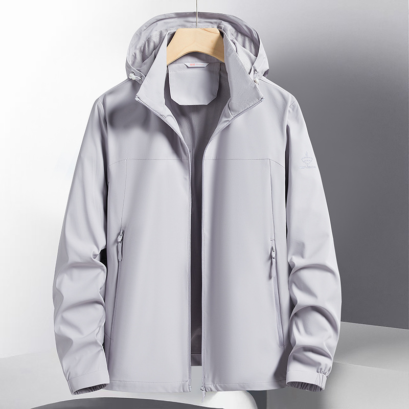 Men's Lightweight Waterproof Windproof Outdoor Casual Jacket_voghion.com