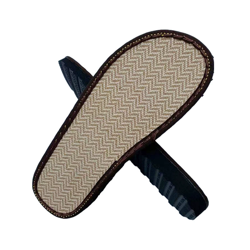 Tengxin льняная лапша наклон пятки противоскользящие и износостойкие крючки плетеная резина летняя ручная круизная подошва