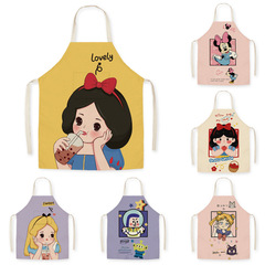 Apron logo printed word advertisement supermarket home kitchen fashionable catering milk tea catering store workwear