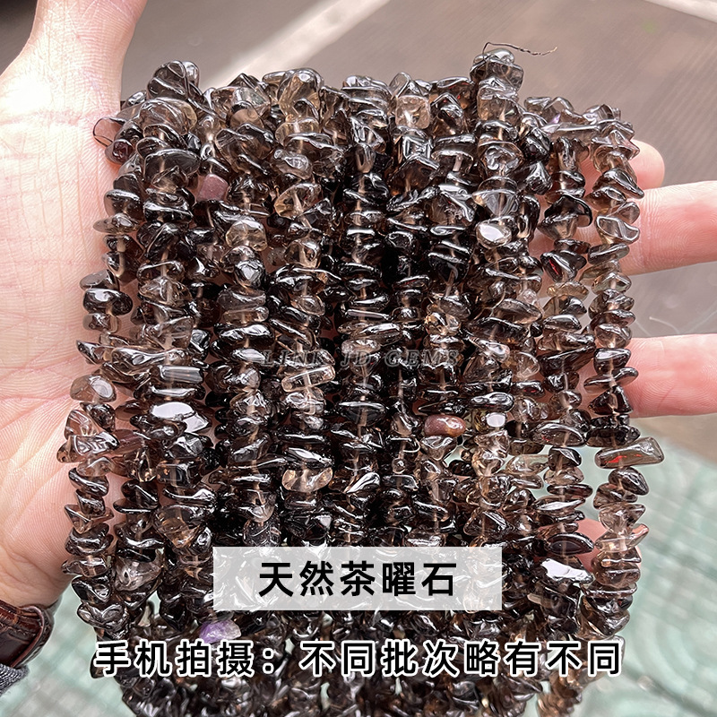 結晶典ジュエリー5-8mm水晶瑪瑙砂利diyアクセサリーアクセサリー穴があります。|undefined