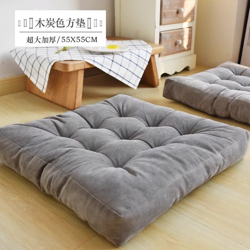 Foreign Trade Corduroy Plush Tatami Cushion Futon Thickeneded Floor Bay Window Balcony Yoga Beautiful Buttocks Waist Protector