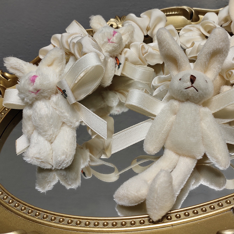 Plush Bunny Cute Elastic Hair Scrunchies Wholesale Nihaojewelry display picture 3