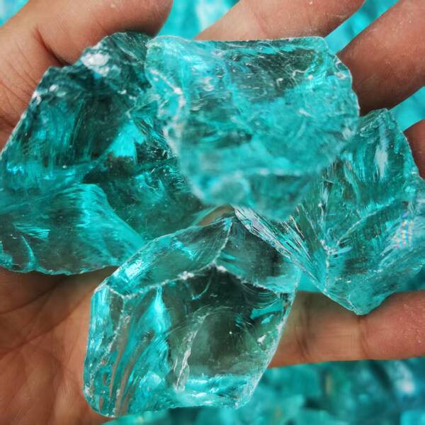 Manufacturer of villa landscaping colored glass blocks blue glass…
