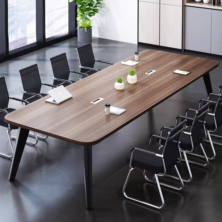 Conference Table Long Table Simple Modern Small Conference Room Training Table Simple Workbench Long Desk and Chair Combination