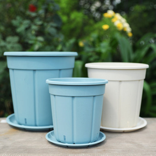 Direct Manufacturer Sales Pumpkin Planter Nordic Simple Hydrangea Rose Gallon Pot Root Control Qingshan Pot Resin Plastic Planter