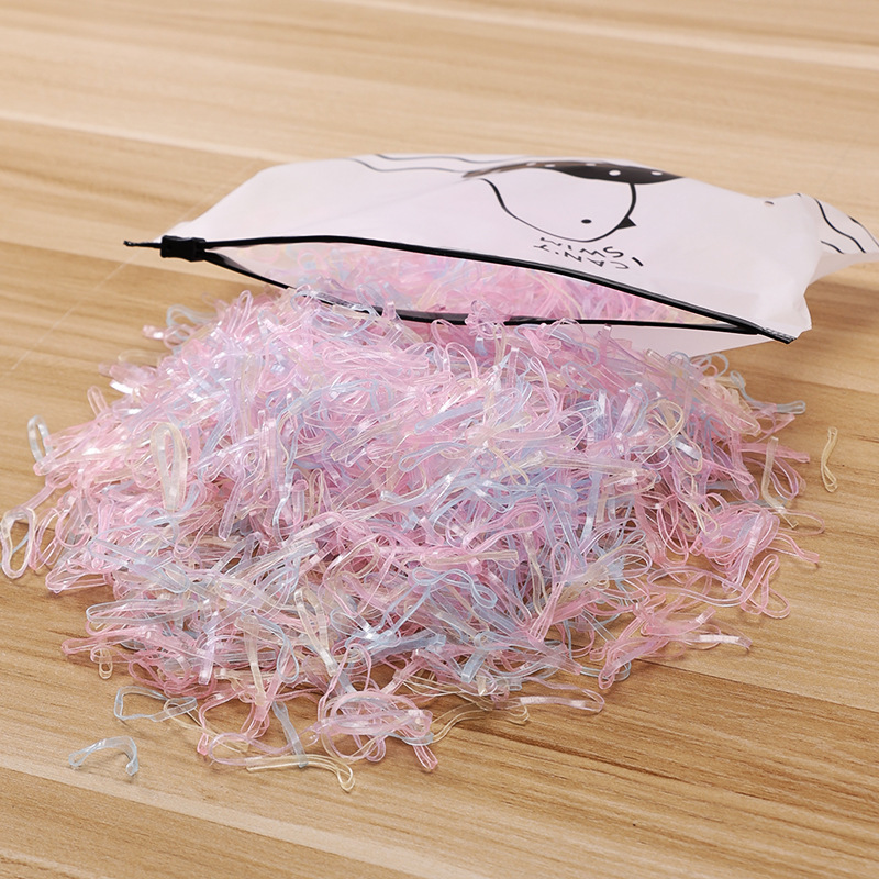 子供の髪ひもの使い捨てゴムの女の子の赤ちゃんは絶えず箱に入っている小さな髪輪は髪ひもを傷つけない|undefined