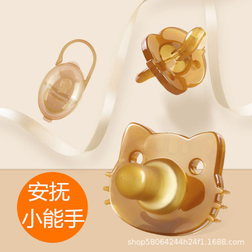 All-British baby nano silver pacifier super soft imitation breast milk liquid silicone teether anti-colic drop shipping