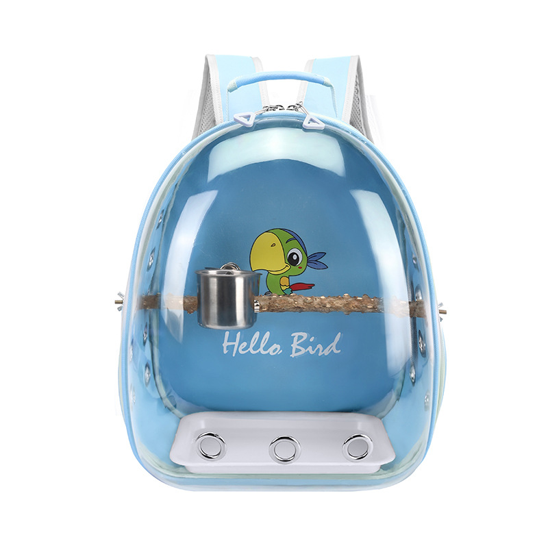 Mochila Transportadora para Loros de Tela Oxford Transparente Portátil para Exteriores image 10