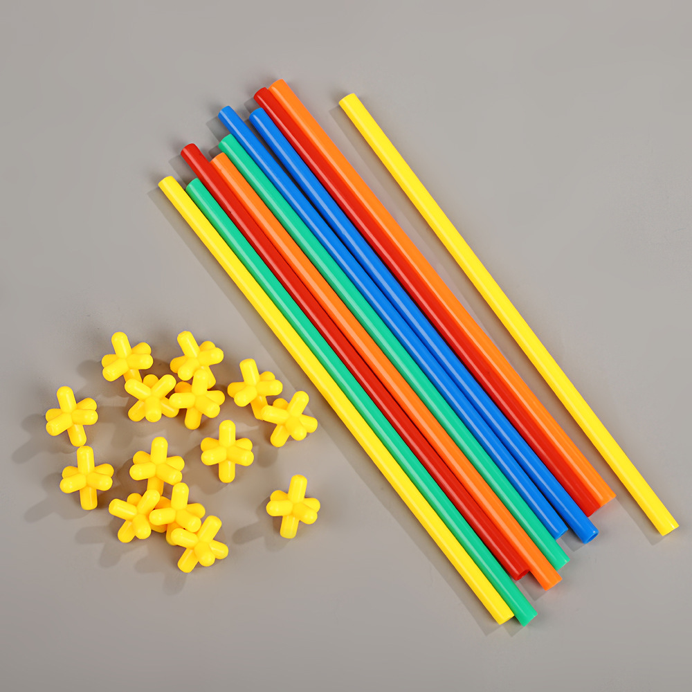 彩色创意拼接玩具pe管儿童百变拼接软管早教塑料管拼插玩具DIY